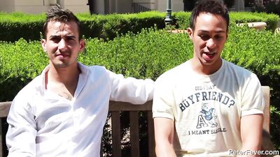 Espresso Love - Behind-the-Scenes - Santiago Figueroa and James Dickson - gay porn video