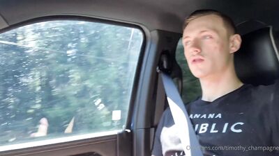 OnlyFans - Timothy Champagne - Jerking off in my buddys car