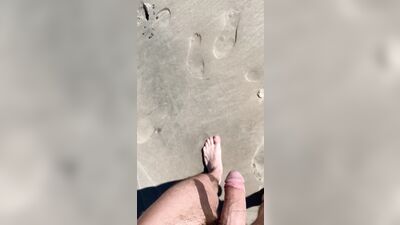 Walking Along On The Beach And Decided To Take My Shorts Off