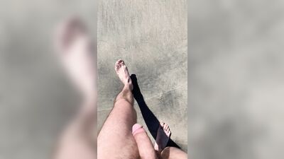 Walking Along On The Beach And Decided To Take My Shorts Off