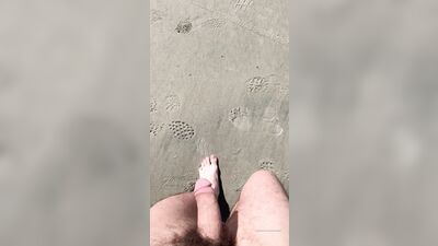 Walking Along On The Beach And Decided To Take My Shorts Off
