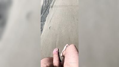 Walking Along On The Beach And Decided To Take My Shorts Off