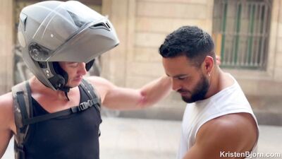 THE MOTORCYCLIST - Ruslan Angelo & Simon Wild Tejon - gay porn video