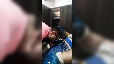 The horny plumber - gay porn video