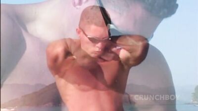Antonio et Dario - Two young Latinos fuck on a public beach - gay porn video