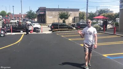 Fans - Cory & Jared Overseeing Parking Lot Resurface At The Big C Businesses - gay porn video