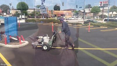 Fans - Cory & Jared Overseeing Parking Lot Resurface At The Big C Businesses - gay porn video