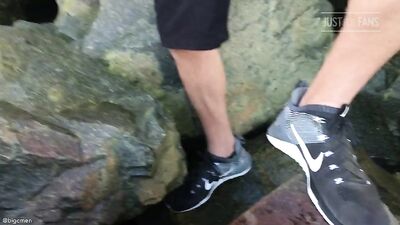 Fans - Jared Films Cory Jerkin & Eating His Own Cum Mid Bike Ride - gay porn video