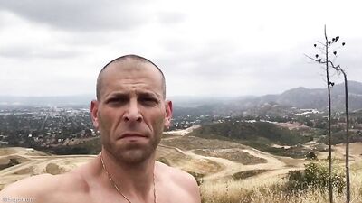 Fans - Big C Mountain Hike Jerk Off - gay porn video