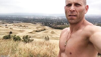 Fans - Big C Mountain Hike Jerk Off - gay porn video