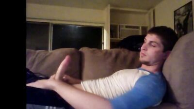 Fans -Jared Jerkin Off On Couch - gay porn video