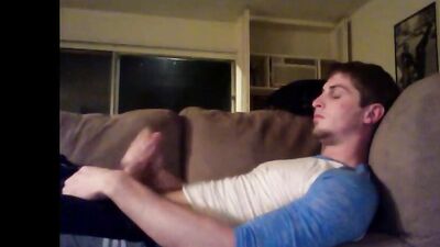 Fans -Jared Jerkin Off On Couch - gay porn video