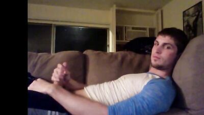 Fans -Jared Jerkin Off On Couch - gay porn video