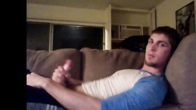 Fans -Jared Jerkin Off On Couch - gay porn video