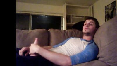 Fans -Jared Jerkin Off On Couch - gay porn video