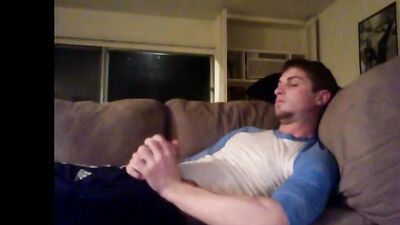 Fans -Jared Jerkin Off On Couch - gay porn video