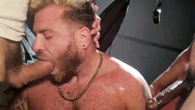 2 Big Dicks For Riley Mitchel In Vegas - gay porn video