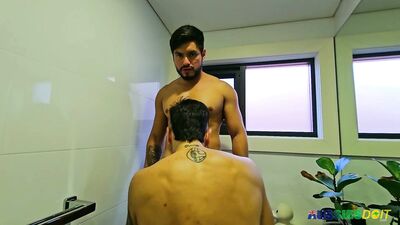AussiesDoIt - Bathroom Blow Boys - gay porn video