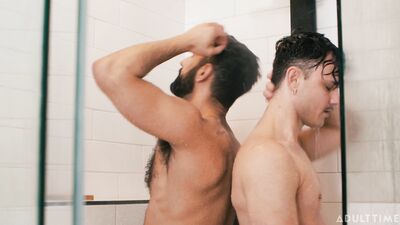 AdultTime - Jerk Buddies - Enzo Muller Ali Rush - Lets Just Share The Shower Bud - gay porn video