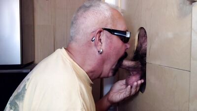 Sucking Cop Cock at the Gloryhole - gay porn video