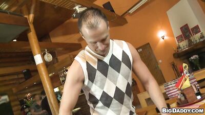 OutInPublic - Getting Ass At The Bar Lukas Pribyl and David Cooper - gay porn video