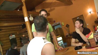 OutInPublic - Getting Ass At The Bar Lukas Pribyl and David Cooper - gay porn video