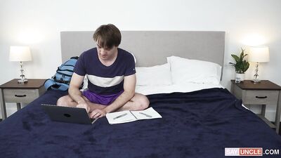 A Footjob Will Help My Stepbrother Study - Caden Dior & Xavier Oceane - gay porn video