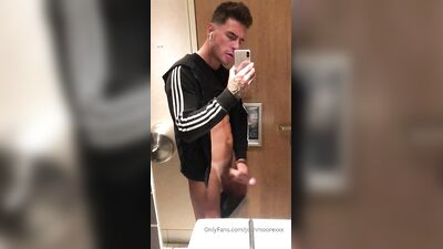 Fans - Josh Moore - public bathrooms always make me so rock hard - gay porn video