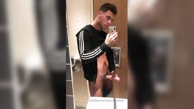 Fans - Josh Moore - public bathrooms always make me so rock hard - gay porn video