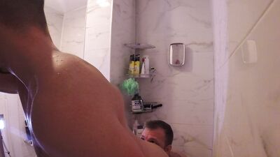 Fans - Josh Moore - Austin Wolf breeds me deep in the shower - gay porn video