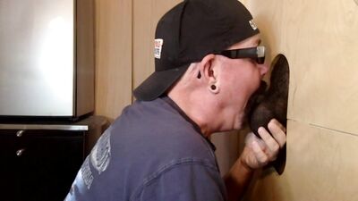 Sucking Long Black Gloryhole Meat - gay porn video