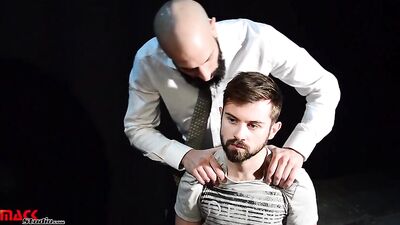 Billy Bouc - The bearded virile inspectors good dick - gay porn video
