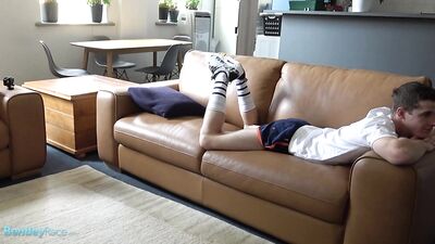 Brad showing off his thick cock in this horny photoshoot - gay porn video