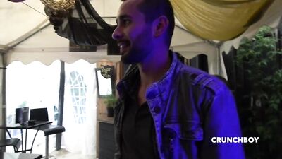 Max Lava fucked by a hetero in exhibition at the Before sauna in Nantes - gay porn video