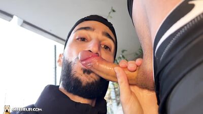 Cocksucker - Sexy gay beur initiates twink - gay porn video