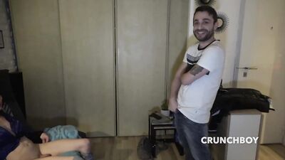 Andrea X  Lucas Lumacarie - The pretty trans Andrea fucked by a straight guy from Paris - gay porn video