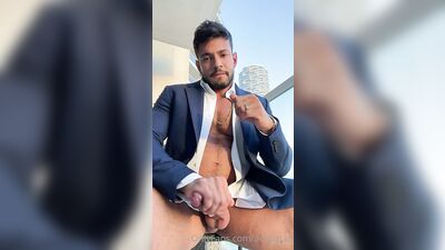 Fans - Alejo Ospina - Wanna have u on your knees worshipping my dick in my Dubais balcony - free gay porn - gay porn video