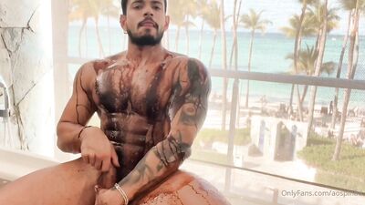 Fans - Alejo Ospina Jerk Off - Covered in Chocolate YUMM - free gay porn - gay porn video