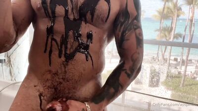 Fans - Alejo Ospina Jerk Off - Covered in Chocolate YUMM - free gay porn - gay porn video