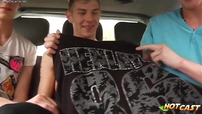 Mark Lloyd Mark Henley Justin Baber - Come in the car and give your ass - gay porn video