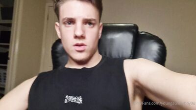OnlyFans - Connor Peters - Self Sucking my hard wet dick after the gym - free gay porn