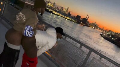 Pablo Strokes & Kushionz Fuck Outdoors From Noon Til Night - free gay porn