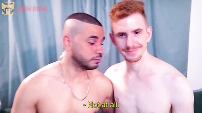 Black male stallion mercilessly fucks a greedy redhead - free gay porn