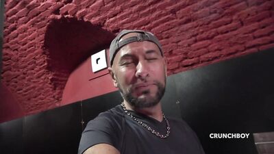 Bony Babyron used raw by the straight curious Apolo Adri - free gay porn