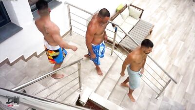 Villa Pool Orgy Part 3 - gay porn 