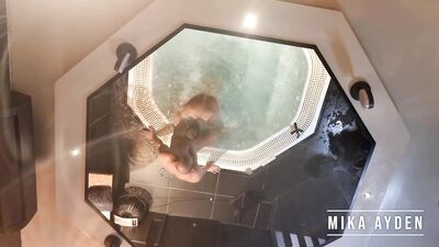 MikaAyden - Suck In The Hot Tub - Mika Ayden And Dimitri Venum - gay porn 