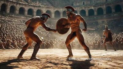 Gladiators Fuck And Suck by ManyAMan