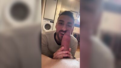 Liam Harding Pedro XXL - Liam Harding sucks his Latino bisexual buddys big dick - gay porn video