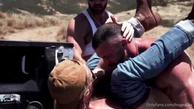 Matt Dubbe Bottoms For Apollon And HugeAjax - free gay porn