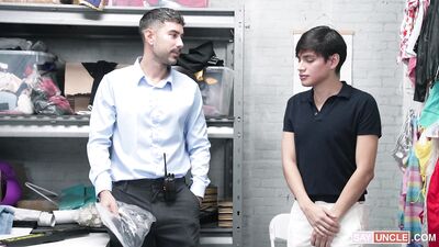 If You Steal Underwear, You Have to Allow the Security Guard to Take Them Off - The Twink Sebas & Lee Sparks - gay porn video
